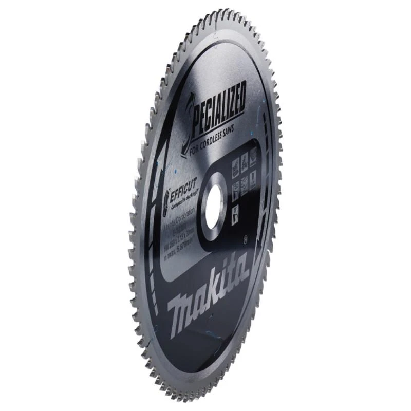 Makita T.C.T. pjūklas 260X2.15X30mm 15° T75 EFFICUT klijuotoms plokštėms E-12201