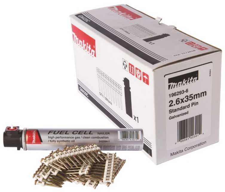 Makita STANDARD VINYS (BETONUI) 2,6X35 1000PCS + DUJŲ BALIONĖLIS 196293-6 STANDARD VINYS (BETONUI) 2,6X35 1000PCS + DUJŲ BALIONĖLIS