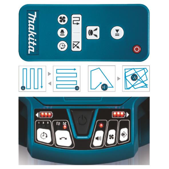 Dulkių siurblys - robotas Makita DRC200Z 2x18V Li-Ion, be akumuliatorių ir kroviklio!