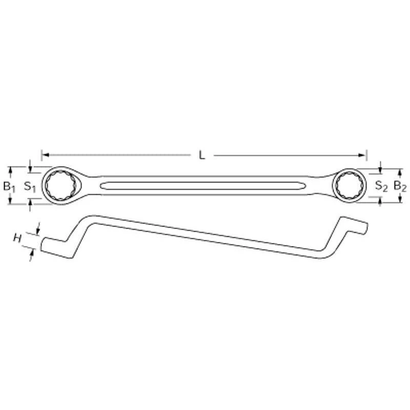 Dvikilpis veržliaraktis PROXXON SlimLine 18*19