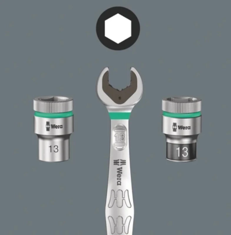 Wera 6005 Joker 4, dvigubų raktų atvirais galais rinkinys, 4 vnt 6-13mm