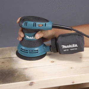 Makita BO5031K Ekscentrinis šlifuoklis, 300 W, 125 mm, 4000-12000 min-1, 2,8 mm, lagaminas, 1,3kg