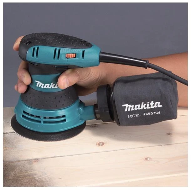 Makita BO5031K Ekscentrinis šlifuoklis, 300 W, 125 mm, 4000-12000 min-1, 2,8 mm, lagaminas, 1,3kg