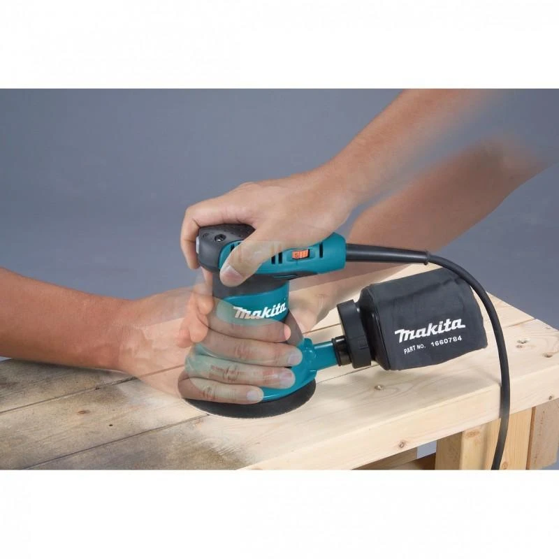 Makita BO5031K Ekscentrinis šlifuoklis, 300 W, 125 mm, 4000-12000 min-1, 2,8 mm, lagaminas, 1,3kg