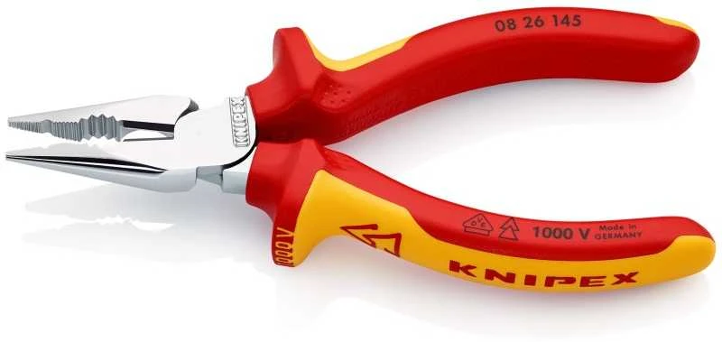 Elektrikų replės siauromis žiaunomis KNIPEX 0826145