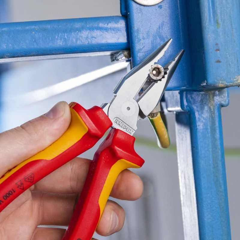 Elektrikų replės siauromis žiaunomis KNIPEX 0826185