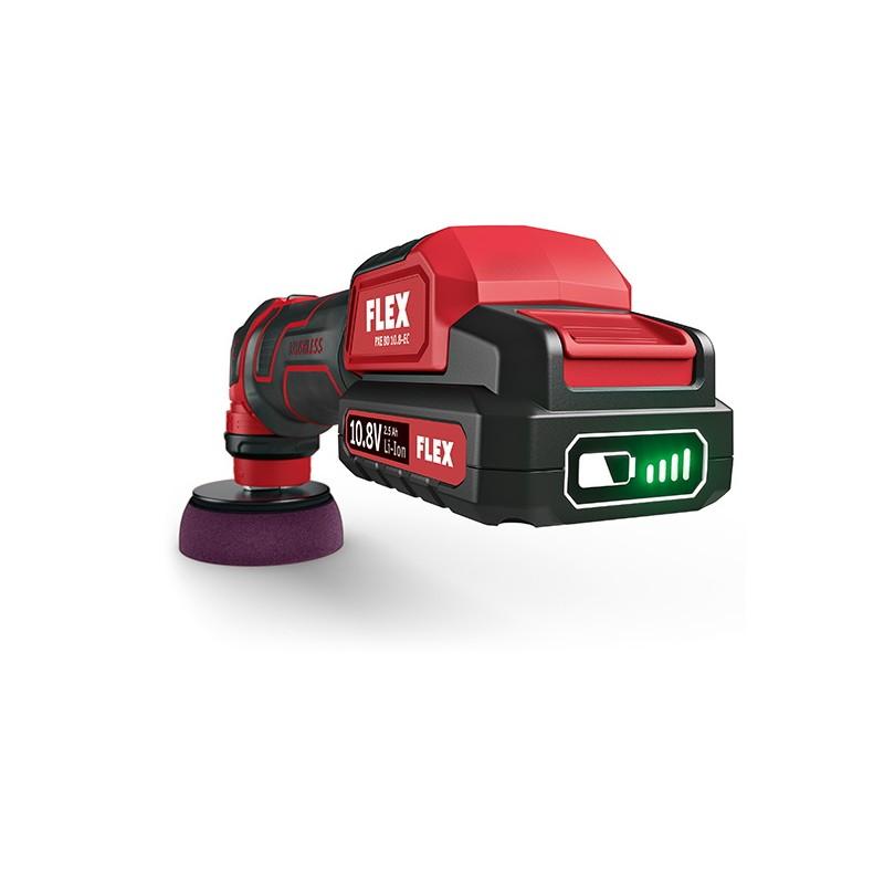 Flex Polishers Ekscentrinis akumuliatorinis poliruoklis FLEX PXE 80 10,8-EC/2,5 Set