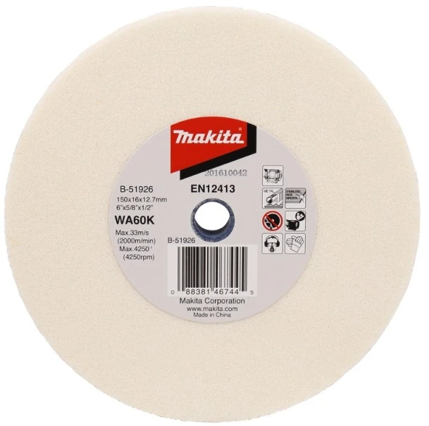 Makita Galandimo diskas 150x16x12,7mm B-51926 WA60K RST/ Metalui