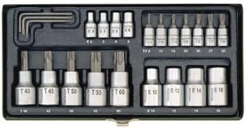 Galvučių rinkinys 1/4"+1/2" TX PROXXON