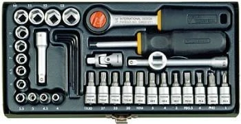 Galvučių rinkinys 36 dalių 1/4" PROXXON