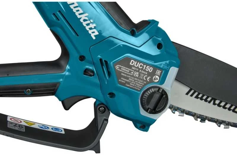 Akumuliatorinis šakų genėtuvas MAKITA DUC150Z, 18V, 150mm, be akumuliatoriaus ir kroviklio