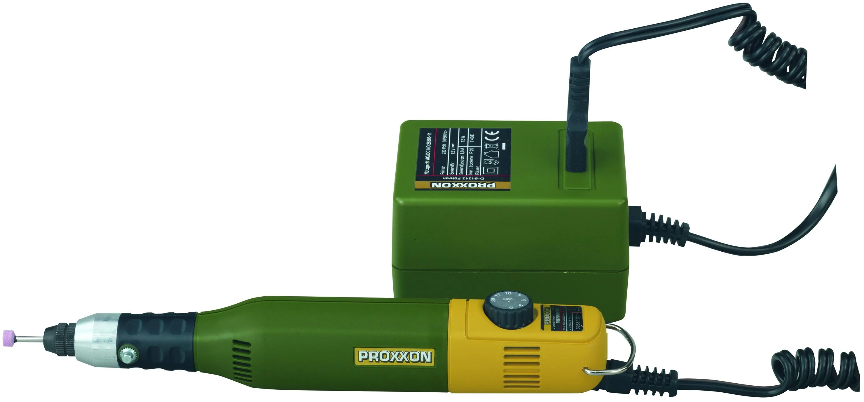 Graviravimo rinkinys su PROXXON MICROMOT 60/E 12V