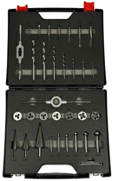 Grąžtas 33 dalių grąžtų rinkinys RUKO Starter KIT HSS