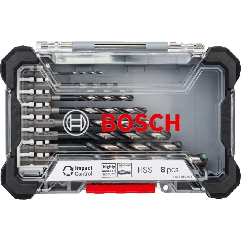Grąžtas Bosch HSS-G grąžtų rinkinys 1/4 ImpactConHSS2/3/4/5/6/7