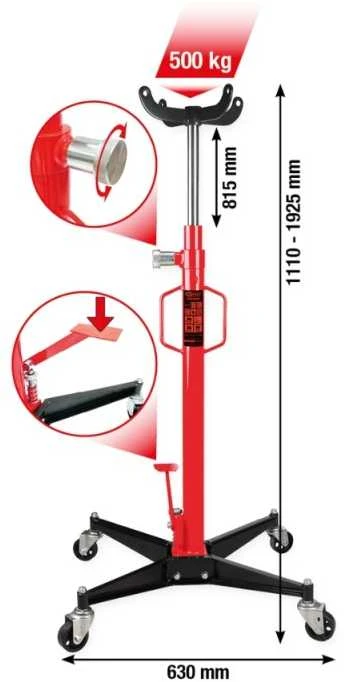 Greičių dėžės keltuvas KS TOOLS 500kg