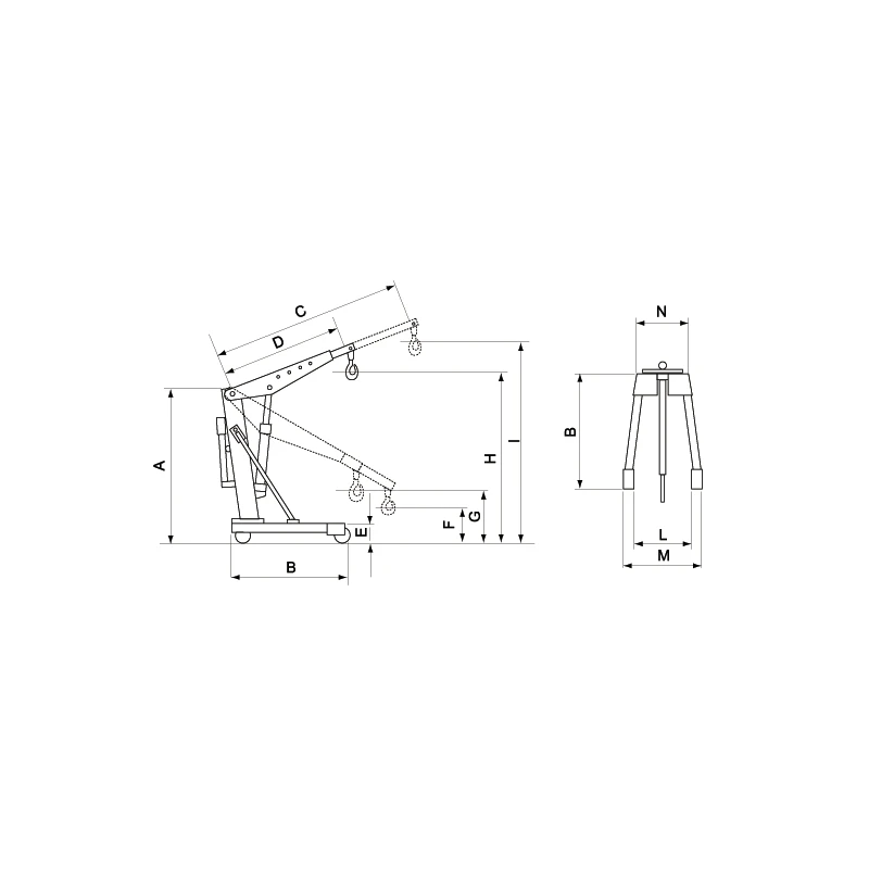 Hidraulinis kranas MAZZOLA M10 1000 kg