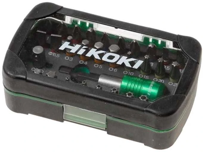 Hikoki Accessories Sukimo antgalių rinkinys Hikoki 750363; 1/4''; 25 mm; 32 vnt.