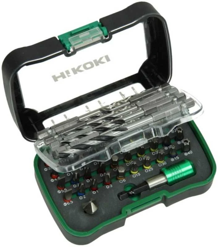 Grąžtų ir sukimo antgalių rinkinys Hikoki 750365; 1/4''; 25 mm; 50 vnt.