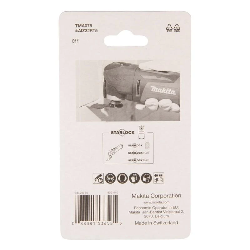 Makita MULTITOOL Įgilinamieji pjovimo ašmenys HM 32mm B-65084