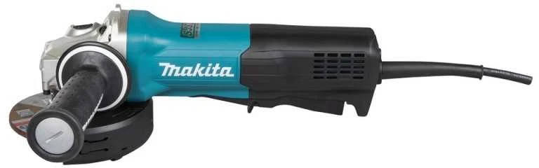 Makita GA5095X01 Kampinis šlifuoklis, 1900 W, 125 mm, SJS², AFT, Svirtinis jungiklis, 11500 min-1, antivibracinė šoninė rankena