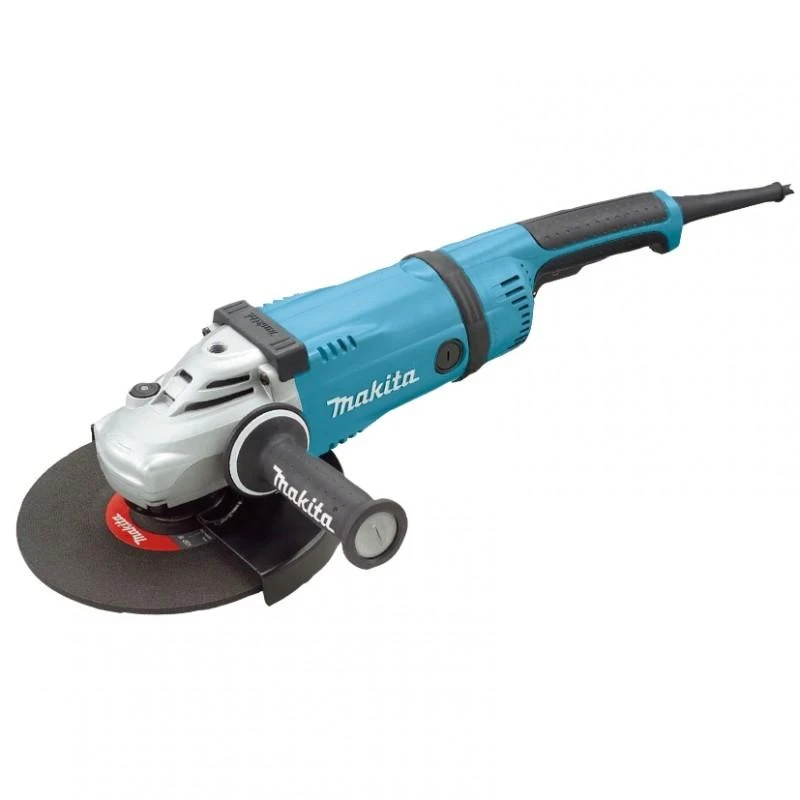 Makita GA9040SF01 Kampinis šlifuoklis, 2600 W, 230 mm, 6,7kg, pasukama galinė rankena, antivibracinė šoninė rankena, super flanšas