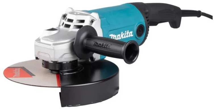 Makita GA9090N1 Kampinis šlifuoklis, 2200 W, 230 mm, 5,3kg, antivibracinė šoninė rankena