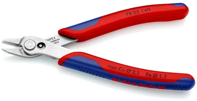 Elektronikos žnyplės 140mm XL INOX, Knipex