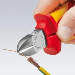 Žnyplės šoninio kirpimo VDE 180mm, Knipex