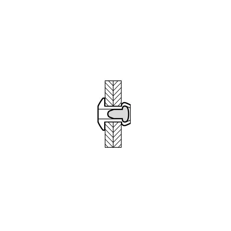 Kniedės MASTERFIX 1031 4x10mm, 1000vnt.