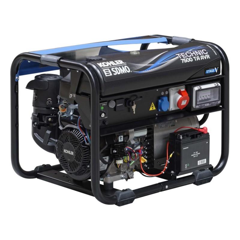 Benzininis Kohler Portable Elektros generatorius KOHLER Technic 7500 TA AVR