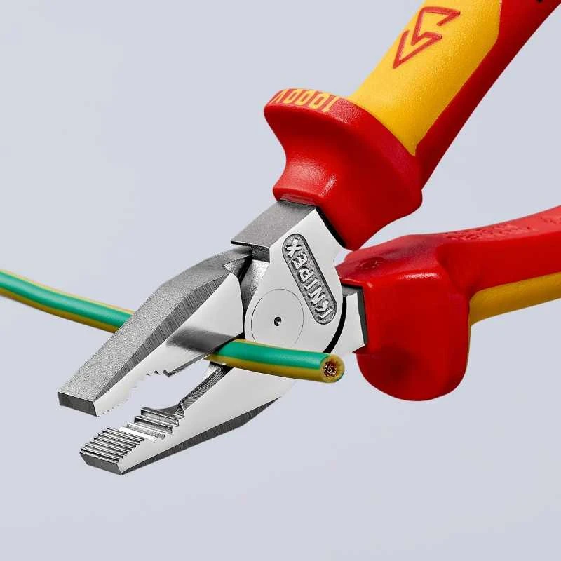 Kombinuotos didelės svertinės jėgos replės KNIPEX 0206, 200mm