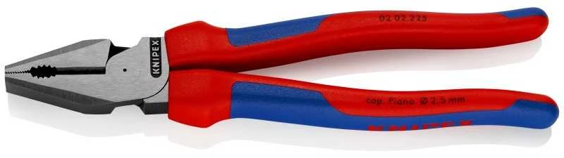 Kombinuotos replės, multi-component rankenomis 225mm, Knipex