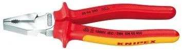 Kombinuotos didelės svertinės jėgos replės KNIPEX 0206, 180mm