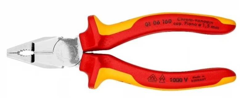 Kombinuotos elektrikų replės KNIPEX 0106160