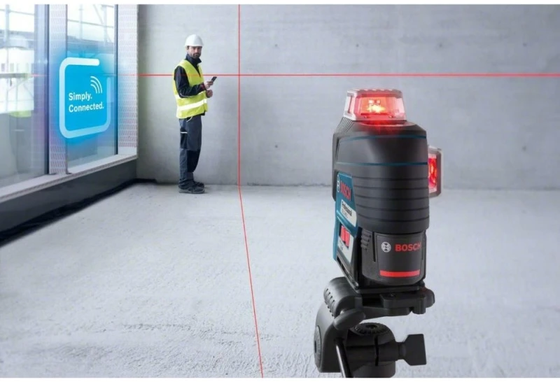 Bosch Linijinis lazerinis nivelyras GLL 3-80 C (4x1.5V AA, BT 150, Carton)