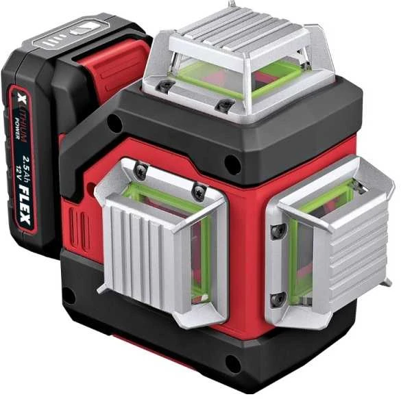 Kryžminis lazerinis nivelyras FLEX ALC 3/360-G/R 12V