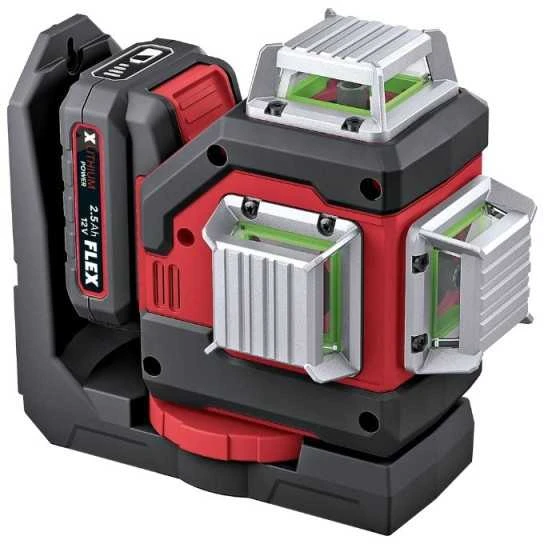 Kryžminis lazerinis nivelyras FLEX ALC 3/360-G/R 12V