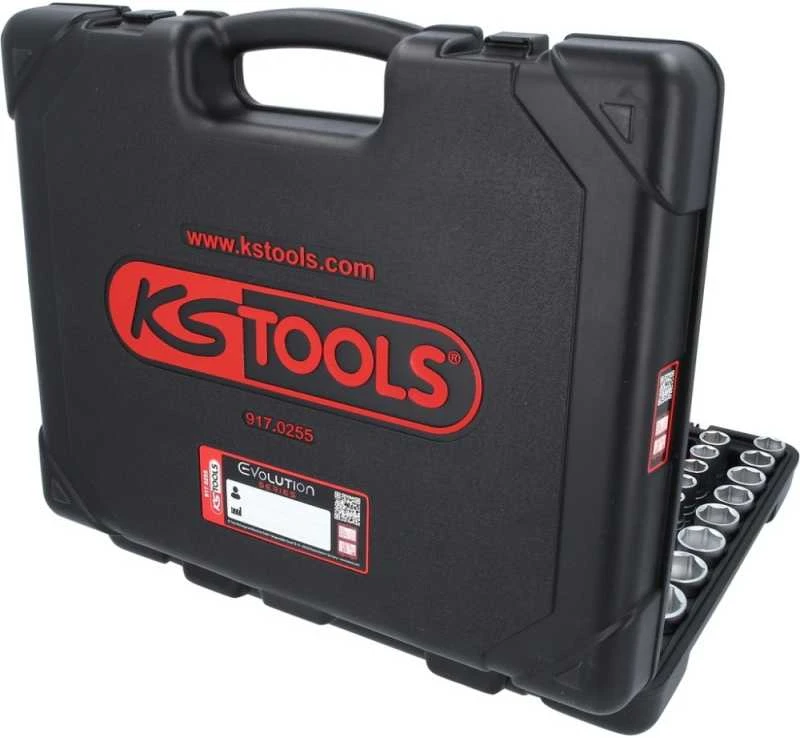 255 dalių terkšlių ir galvučių rinkinys KS TOOLS 917.0255
