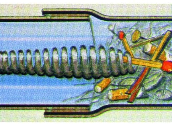 Antgalis vamzdžių valymui spi.-plat Ø 28 mm, 16 mm spiralei, Rothenberger