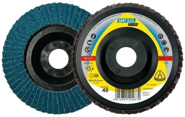 Lapelinis šlifavimo diskas KLINGSPOR Extra SMT 325 125x22,2 60