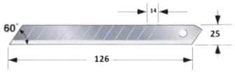 Laužomas peilis TAJIMA LC660 25mm