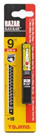 Laužomos geležtės 9mm blades, patogus dispenceris blisteryje Tajima Razor Juodas
