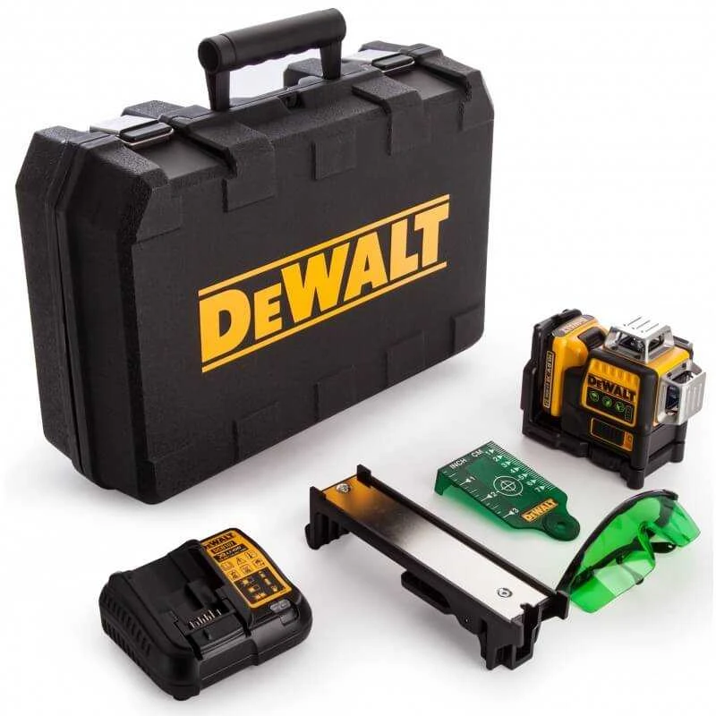 Dewalt kryžminių linijų lazeris DCE089D1G-QW, žalias