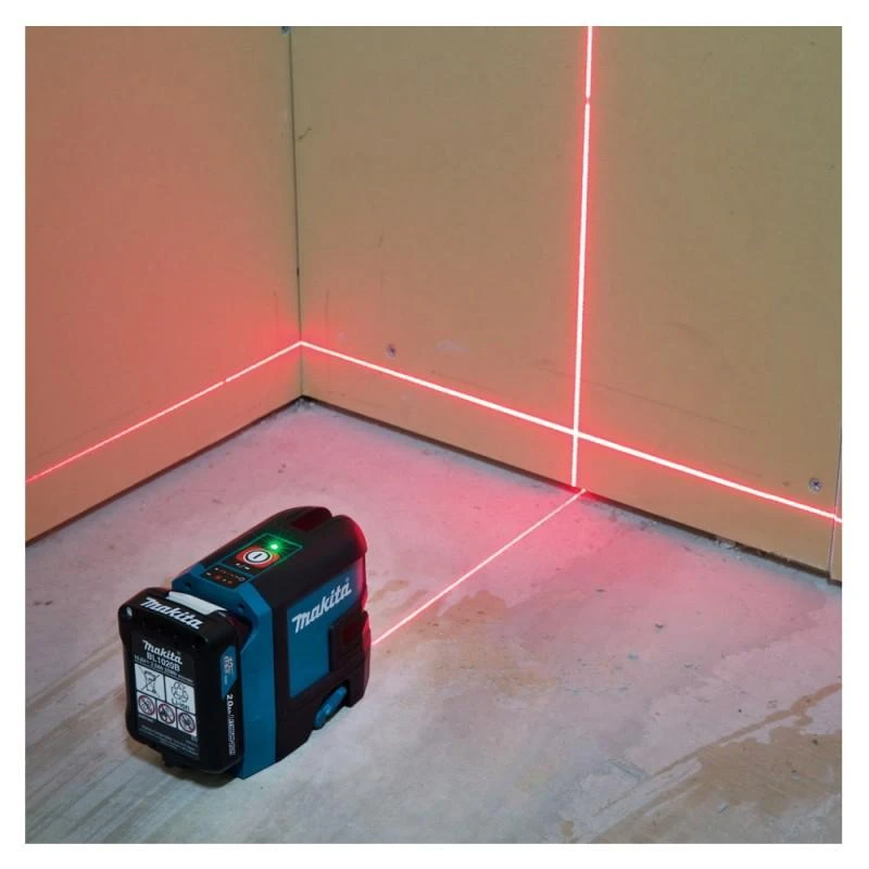 Makita SK105DZ Lazerinis nivelyras su automatinio niveliavimo funkcija, tikslumas ± 0,3mm/1m, IP54