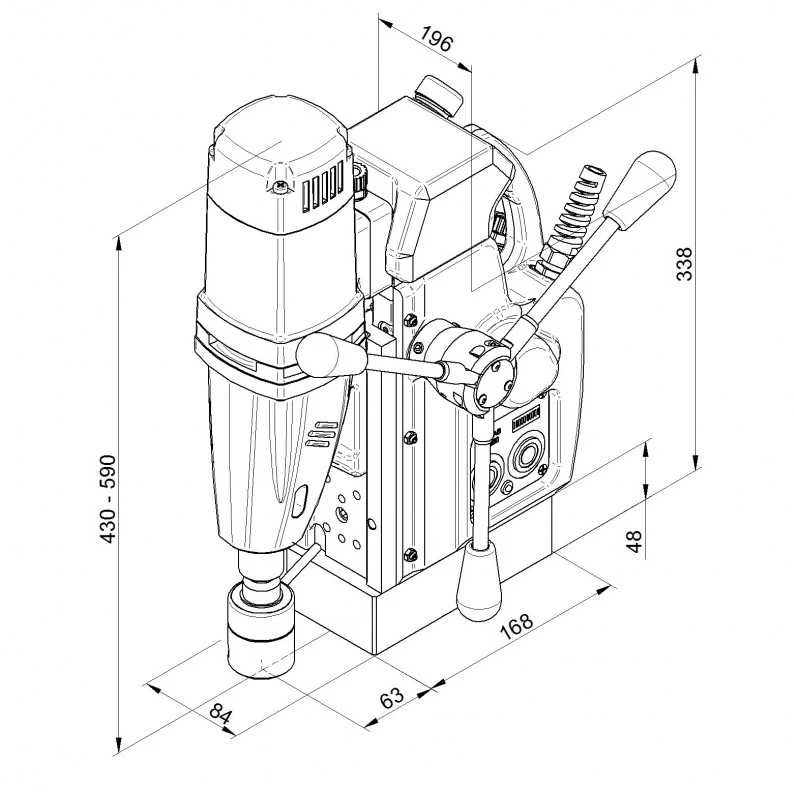 Magnetinės gręžimo staklės BDS AutoMAB 450