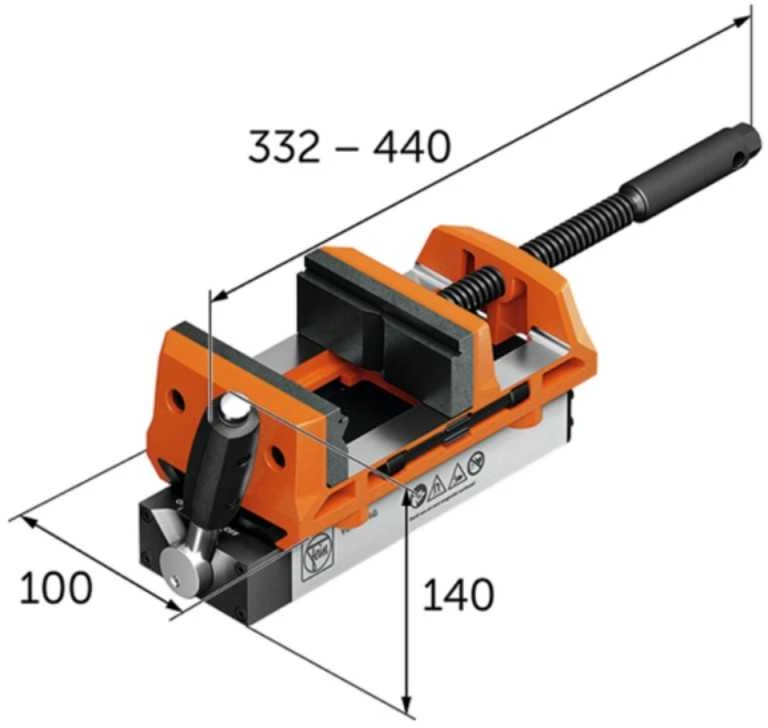 Magnetiniai spaustuvai FEIN Versamag 100mm