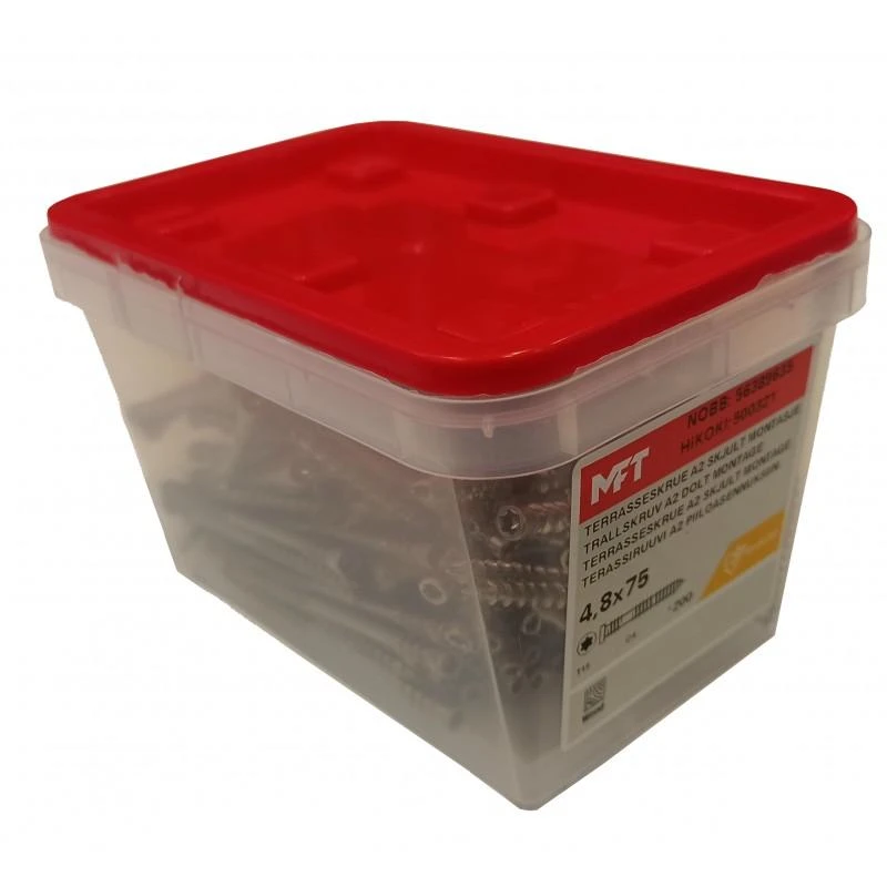 Hikoki Accessories Medvaržčiai terasos montavimui HiKOKI A2 MFT 4,8x75 mm