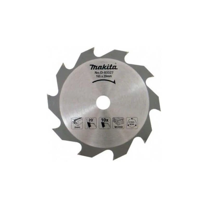 Pjovimo diskas Makita D-03327, 165x2x20mm, standartiniai medienai