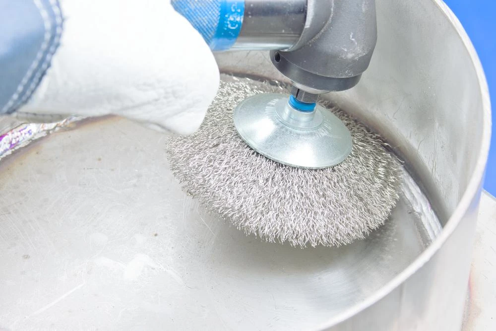 Metalinis šepetys su koteliu PFERD KBU 8010/6 INOX 0,3 SG