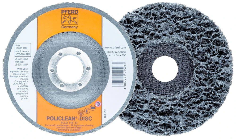 Pferd 44879 4-1/2 x 1/2 Non Woven Policlean Plus Disc | 10,000 Max. RPM | 5/8-11 Thread
